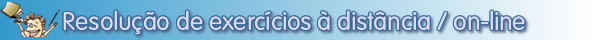 Resolução de exercícios de Matemática e Estatística à distância